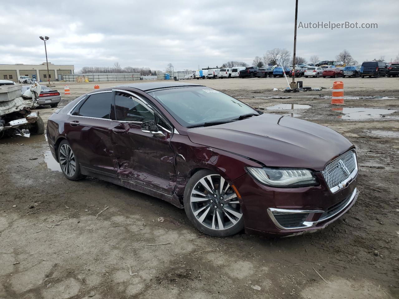 2017 Lincoln Mkz Reserve Burgundy vin: 3LN6L5F97HR630450