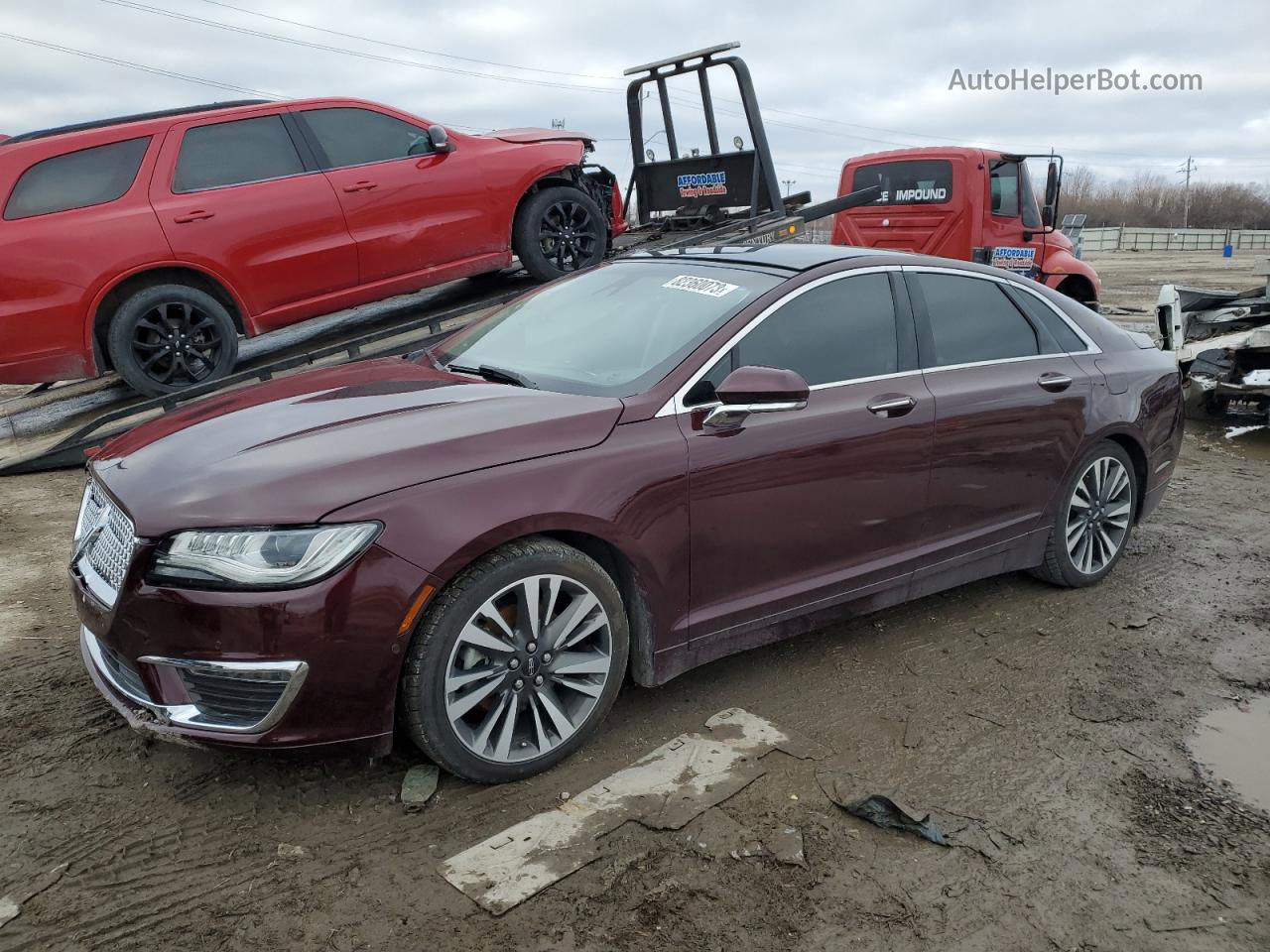 2017 Lincoln Mkz Reserve Burgundy vin: 3LN6L5F97HR630450