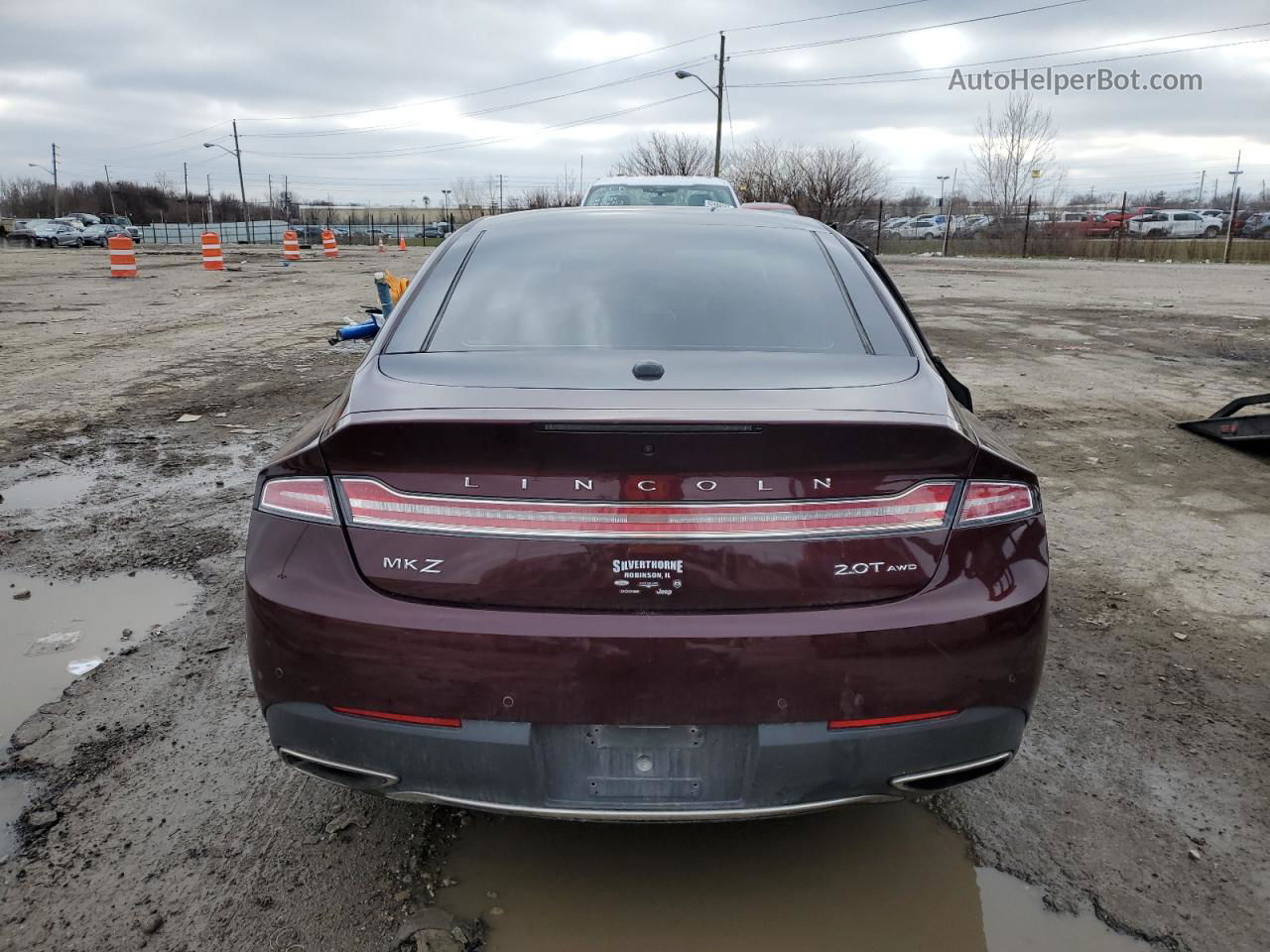 2017 Lincoln Mkz Reserve Burgundy vin: 3LN6L5F97HR630450