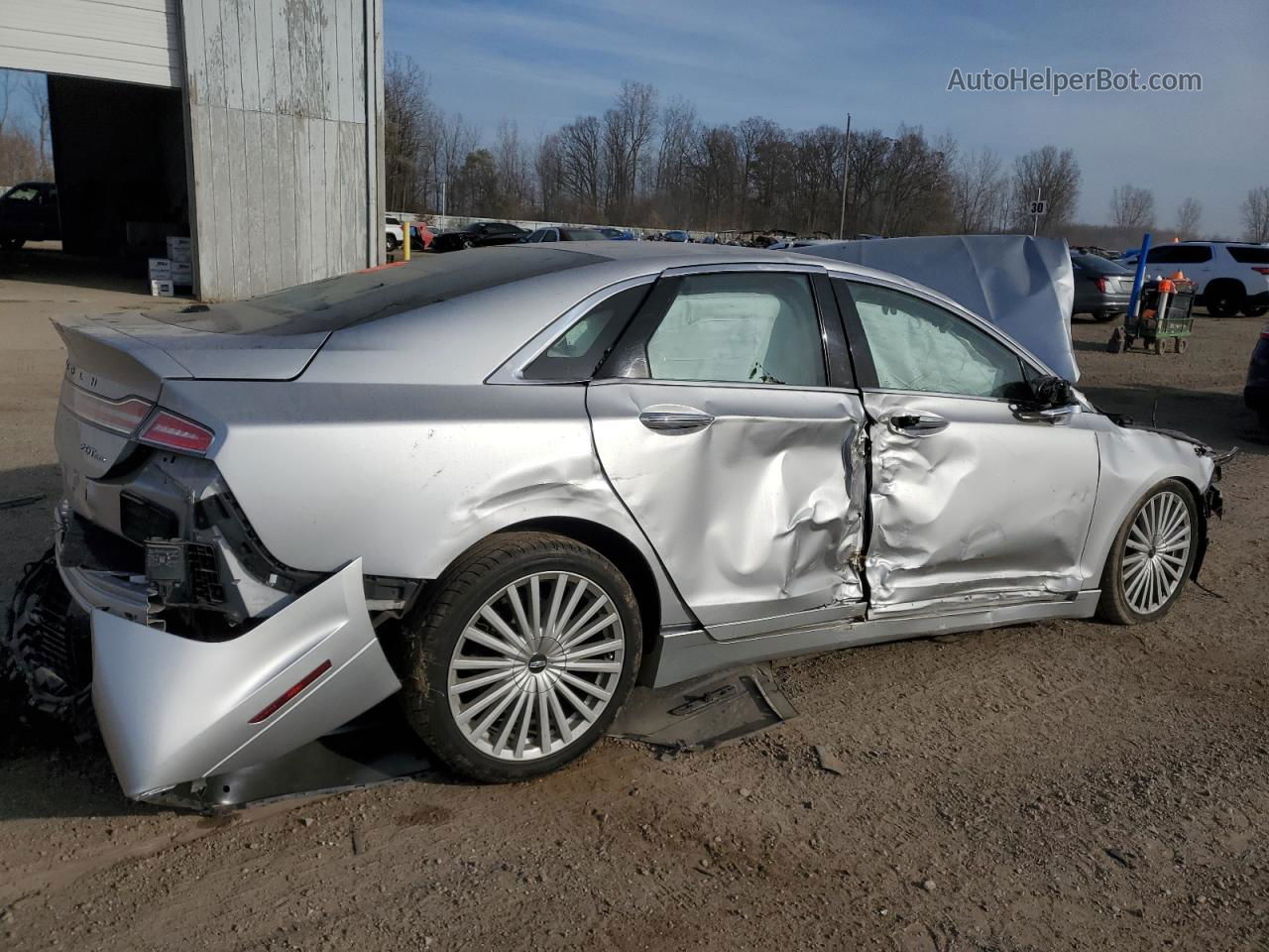 2017 Lincoln Mkz Reserve Silver vin: 3LN6L5F97HR639357