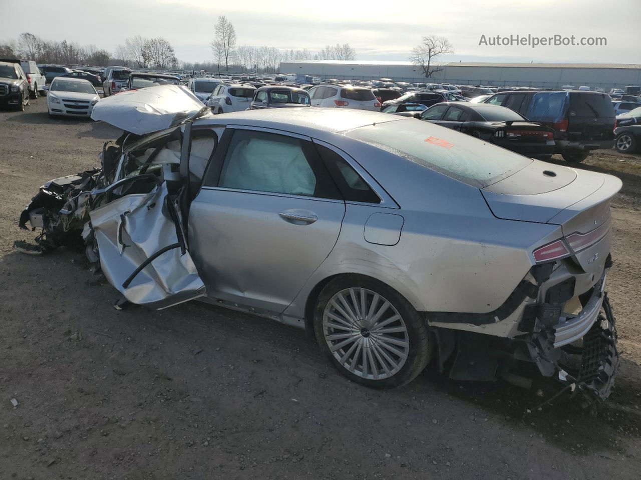 2017 Lincoln Mkz Reserve Silver vin: 3LN6L5F97HR639357