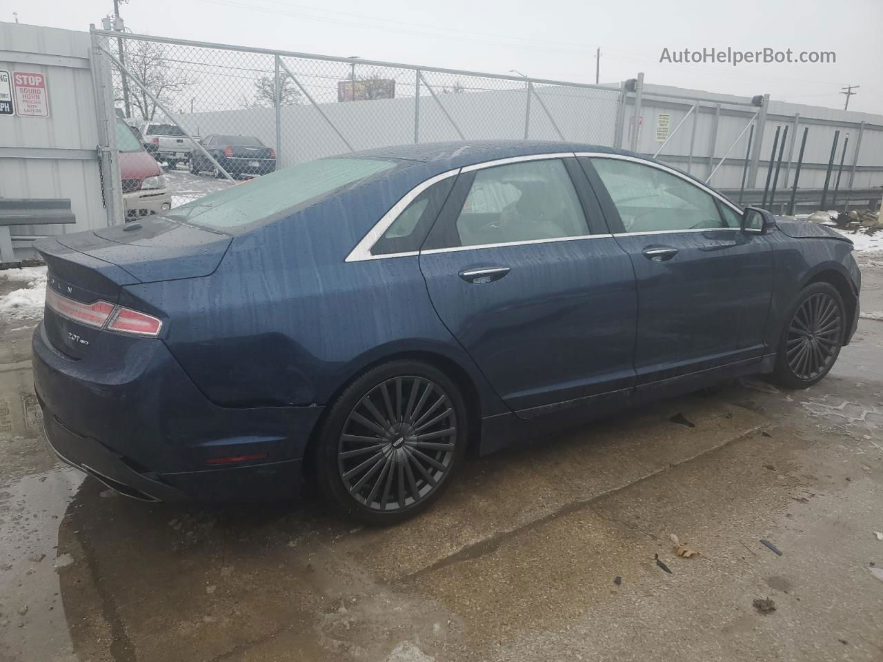 2017 Lincoln Mkz Reserve Blue vin: 3LN6L5F98HR663344