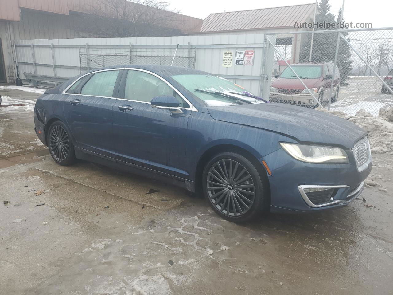 2017 Lincoln Mkz Reserve Blue vin: 3LN6L5F98HR663344