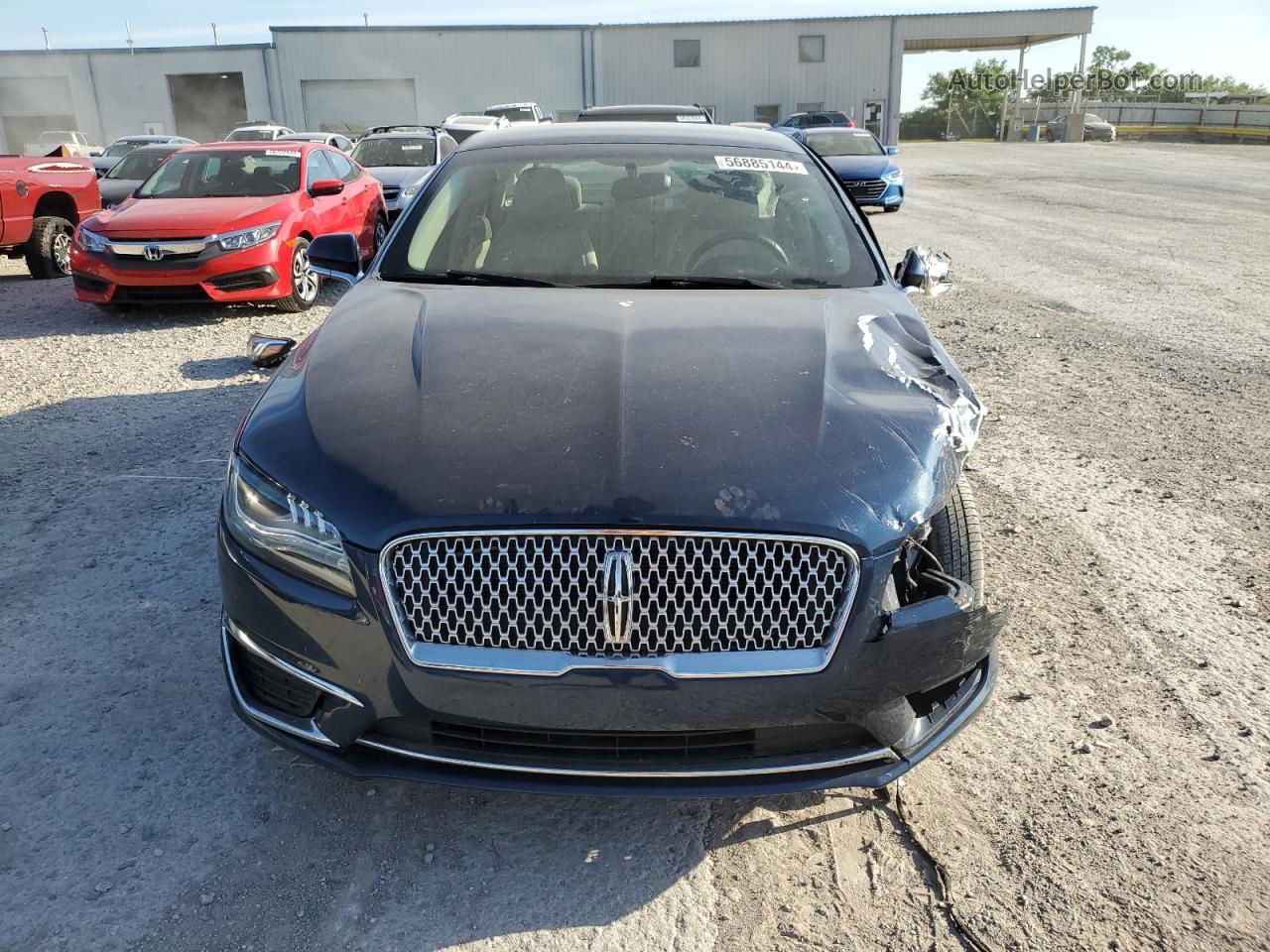 2017 Lincoln Mkz Reserve Blue vin: 3LN6L5F98HR663344