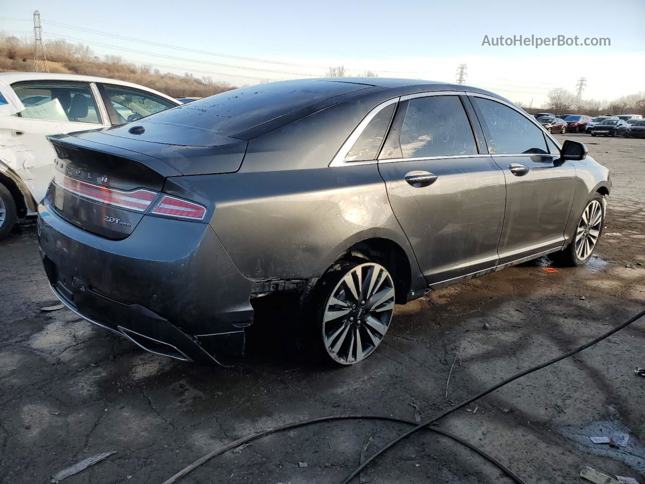 2017 Lincoln Mkz Reserve Gray vin: 3LN6L5F99HR622642