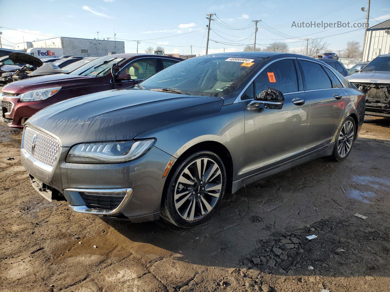 2017 Lincoln Mkz Reserve Серый vin: 3LN6L5F99HR622642