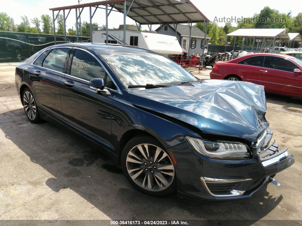 2017 Lincoln Mkz Reserve Blue vin: 3LN6L5F99HR624407