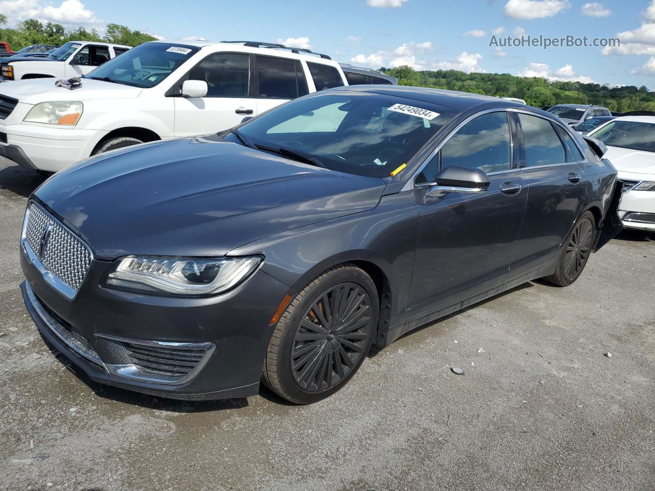 2017 Lincoln Mkz Reserve Gray vin: 3LN6L5F99HR644933