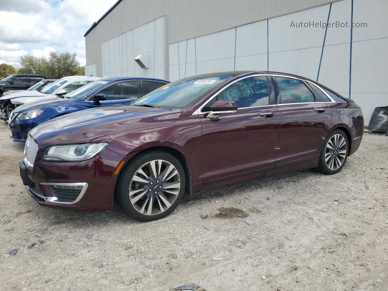 2017 Lincoln Mkz Reserve Burgundy vin: 3LN6L5F9XHR621886