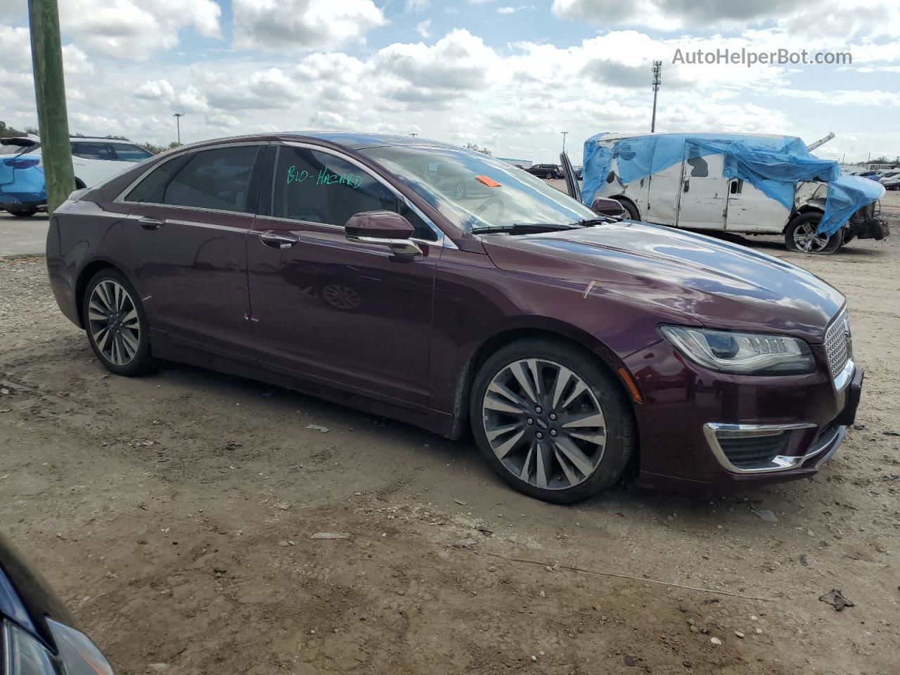 2017 Lincoln Mkz Reserve Burgundy vin: 3LN6L5F9XHR621886