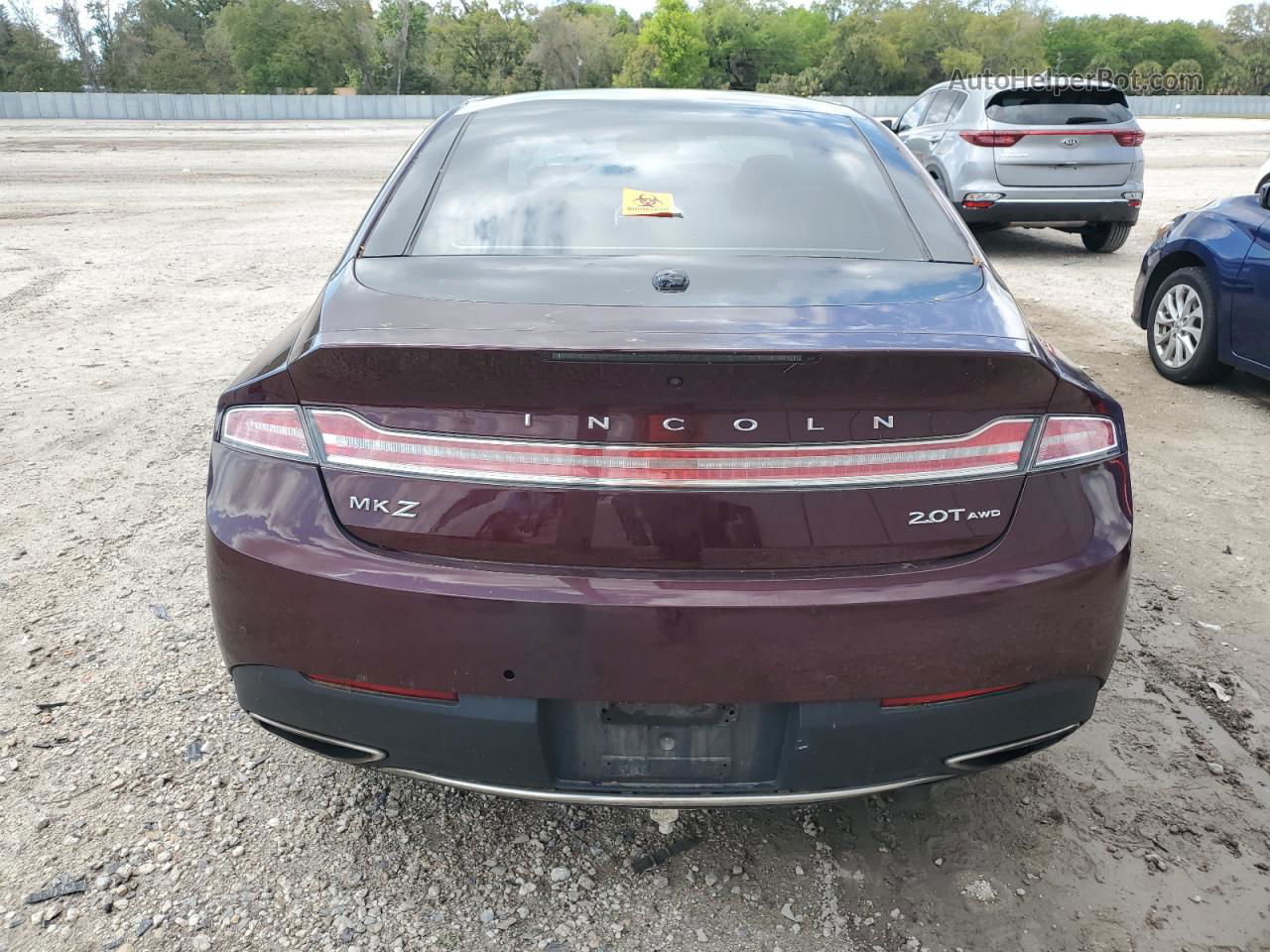 2017 Lincoln Mkz Reserve Burgundy vin: 3LN6L5F9XHR621886