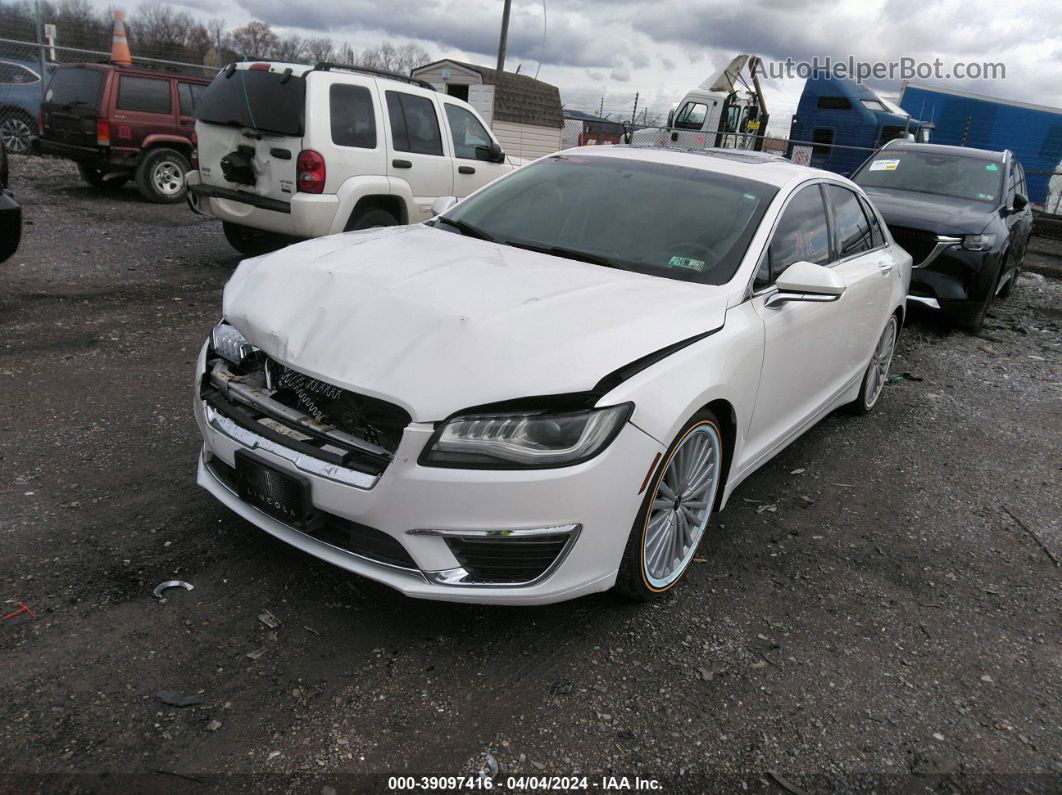 2017 Lincoln Mkz Reserve White vin: 3LN6L5F9XHR623394