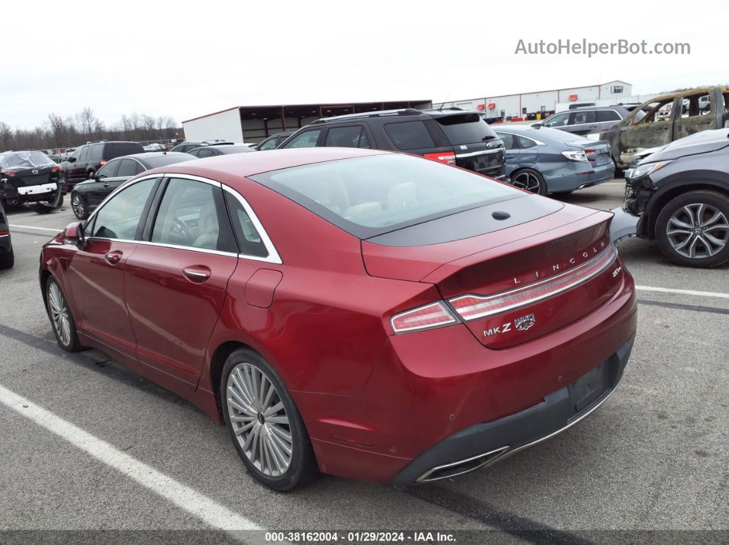 2017 Lincoln Mkz Reserve Red vin: 3LN6L5F9XHR632953