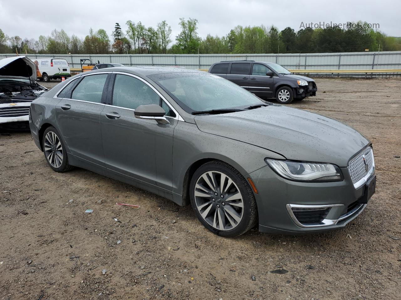 2017 Lincoln Mkz Reserve Gray vin: 3LN6L5F9XHR644987