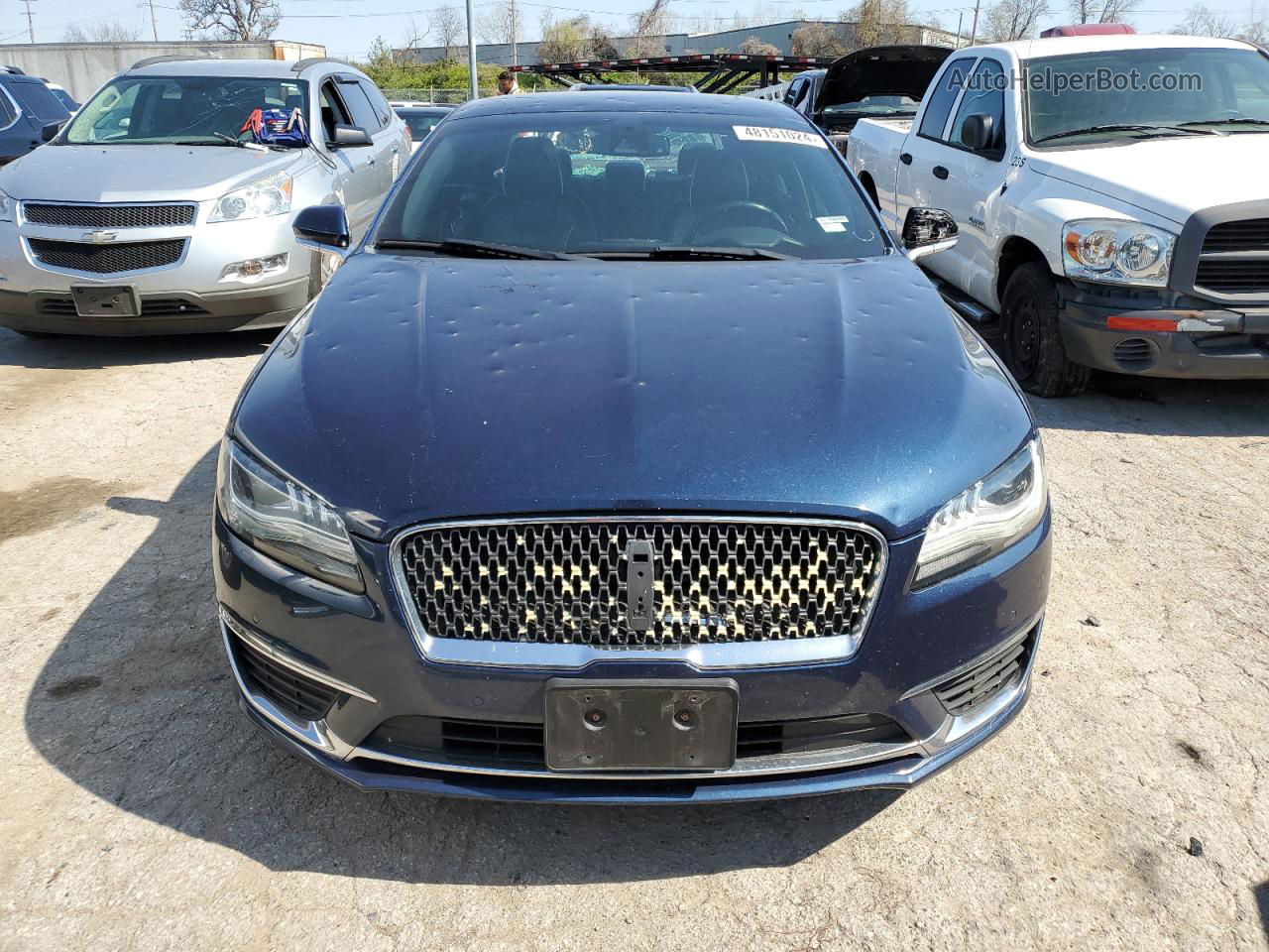 2017 Lincoln Mkz Reserve Blue vin: 3LN6L5FC5HR655309