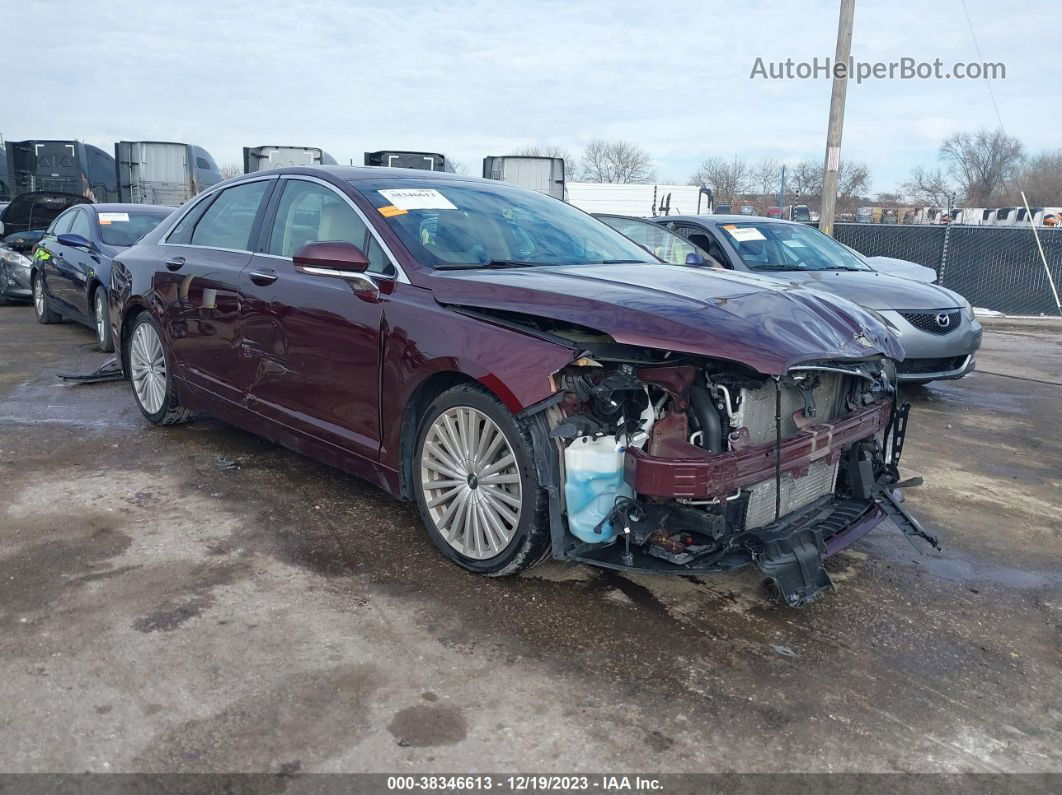 2017 Lincoln Mkz Reserve Burgundy vin: 3LN6L5FC7HR628564