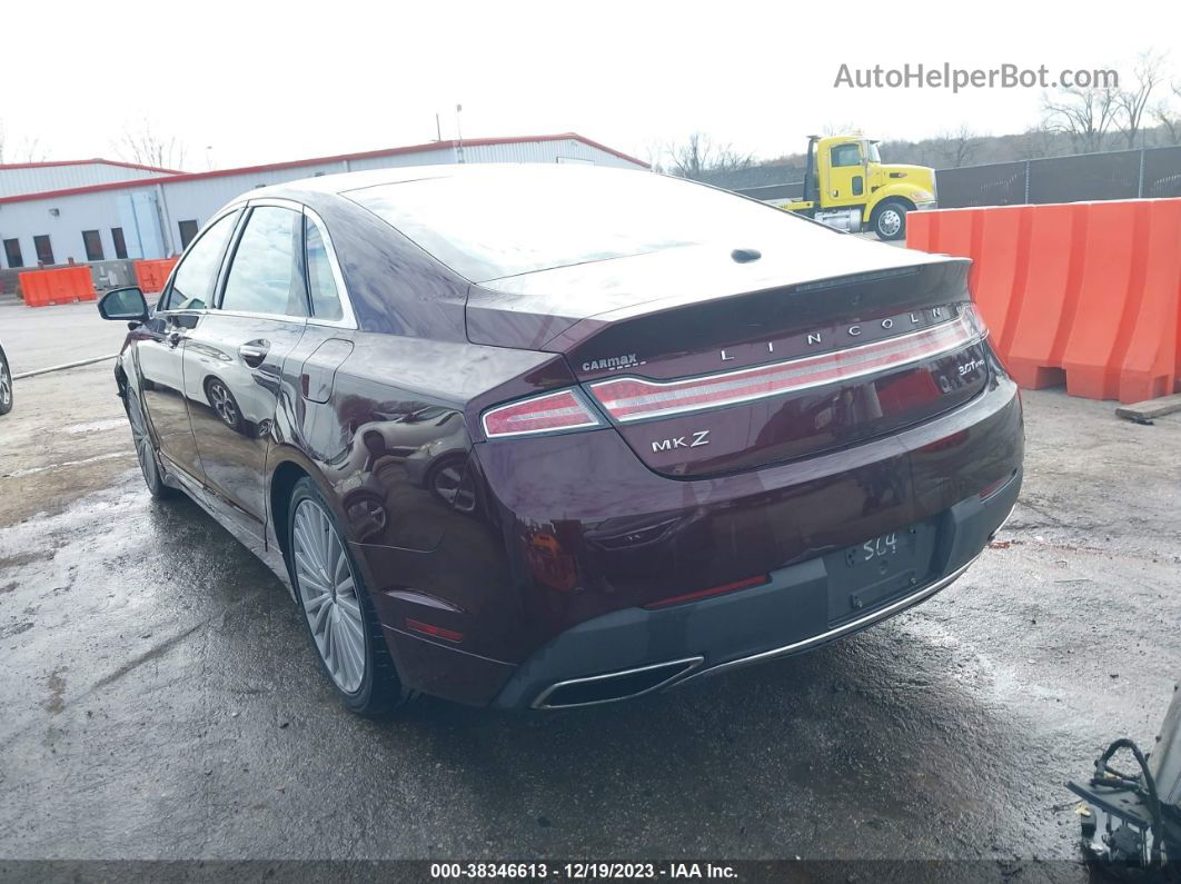 2017 Lincoln Mkz Reserve Burgundy vin: 3LN6L5FC7HR628564