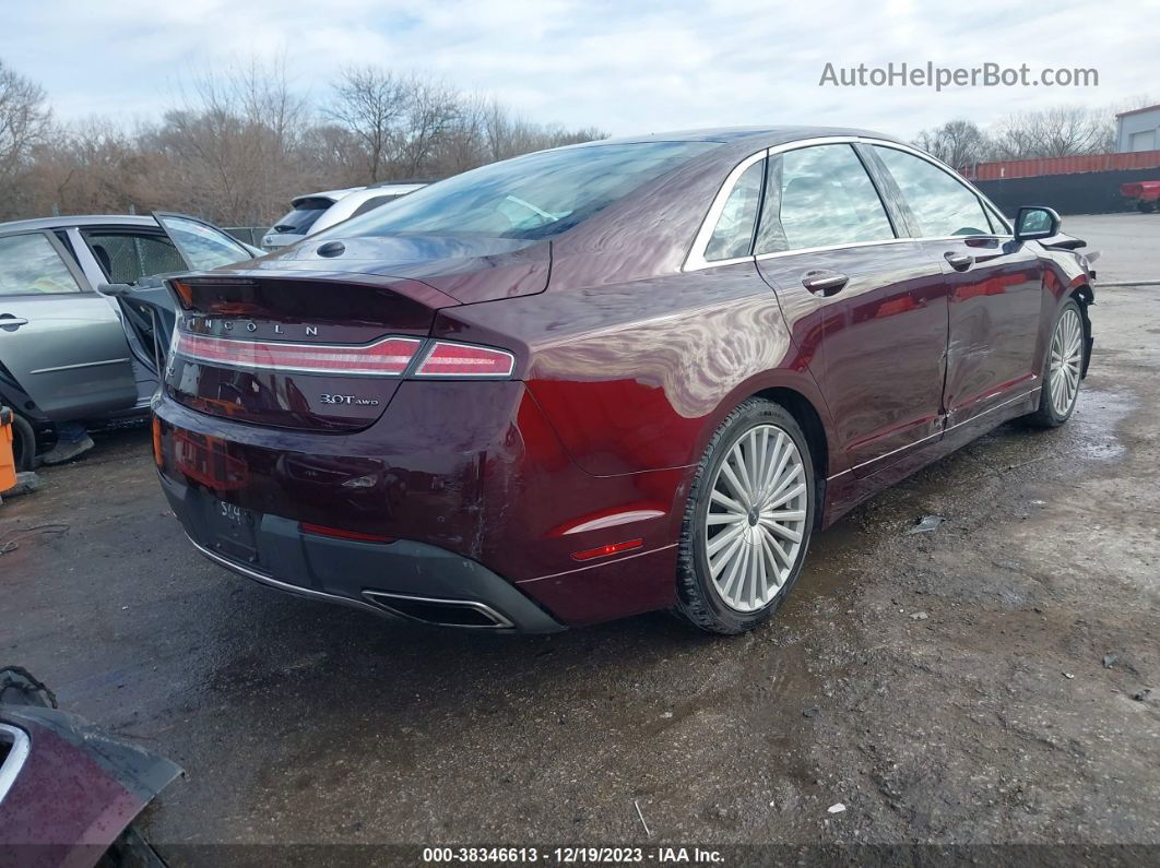 2017 Lincoln Mkz Reserve Burgundy vin: 3LN6L5FC7HR628564