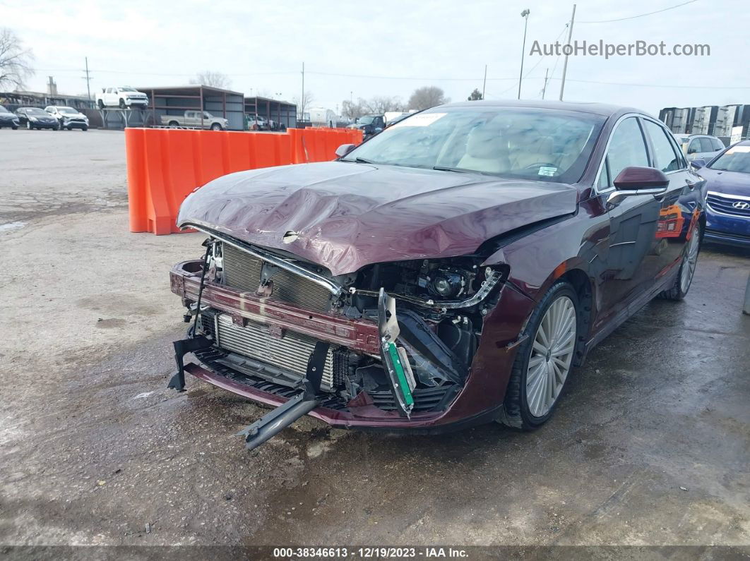 2017 Lincoln Mkz Reserve Burgundy vin: 3LN6L5FC7HR628564