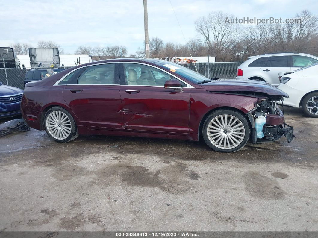 2017 Lincoln Mkz Reserve Burgundy vin: 3LN6L5FC7HR628564