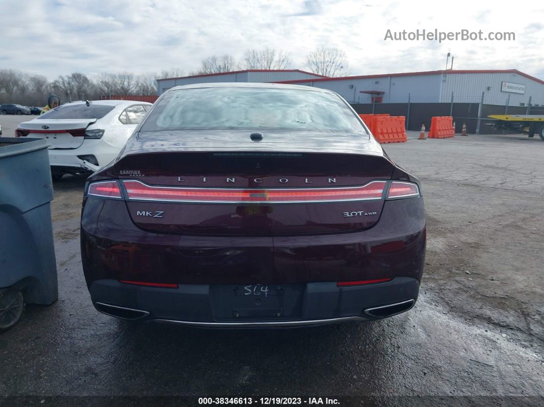 2017 Lincoln Mkz Reserve Бордовый vin: 3LN6L5FC7HR628564