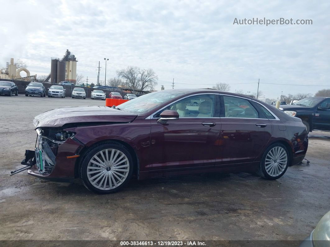 2017 Lincoln Mkz Reserve Burgundy vin: 3LN6L5FC7HR628564