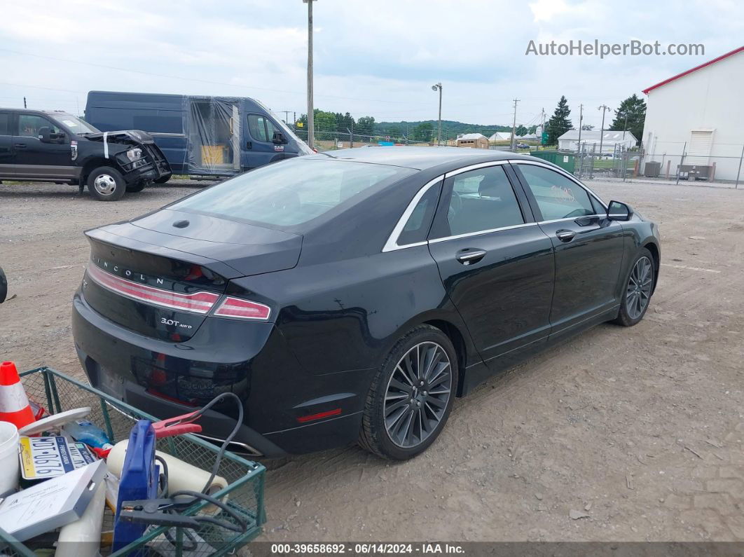 2017 Lincoln Mkz Reserve Black vin: 3LN6L5FC7HR664304