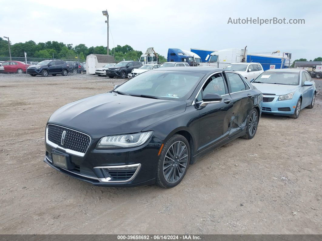 2017 Lincoln Mkz Reserve Black vin: 3LN6L5FC7HR664304