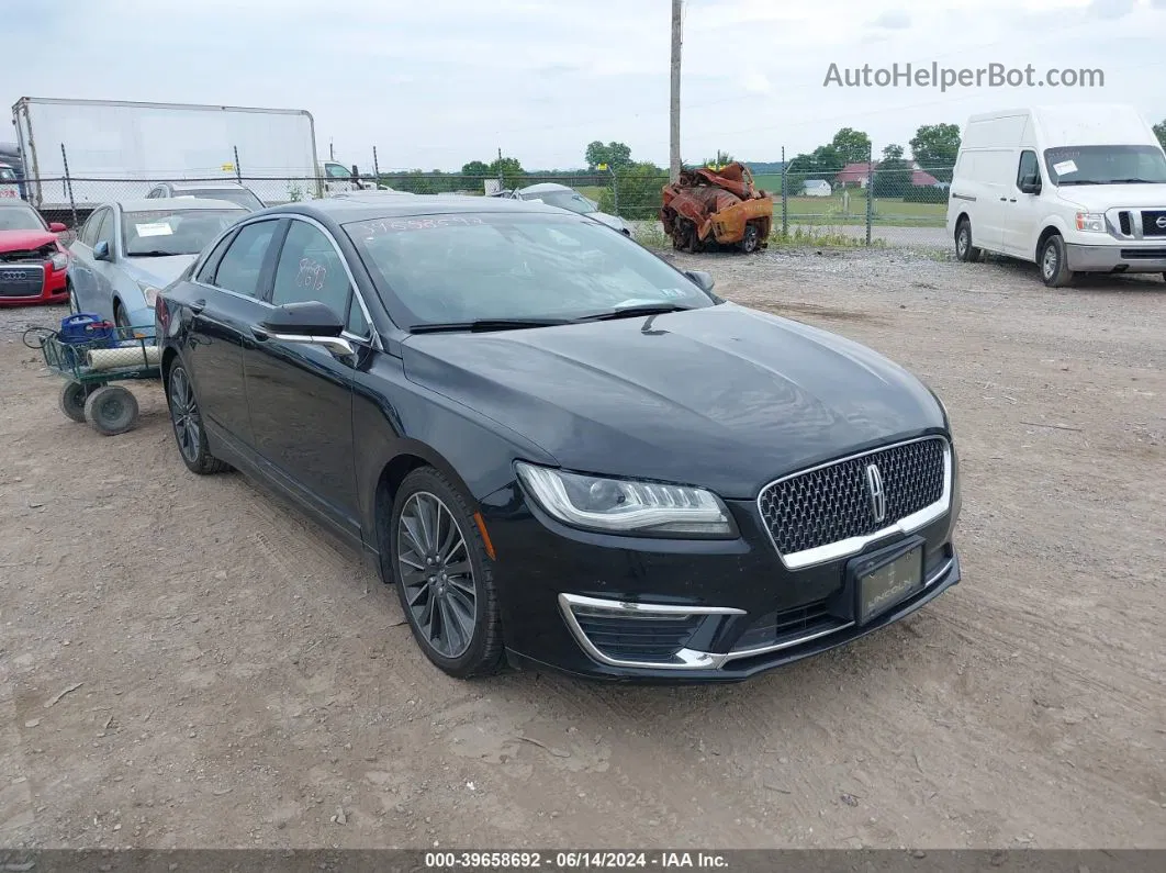 2017 Lincoln Mkz Reserve Black vin: 3LN6L5FC7HR664304