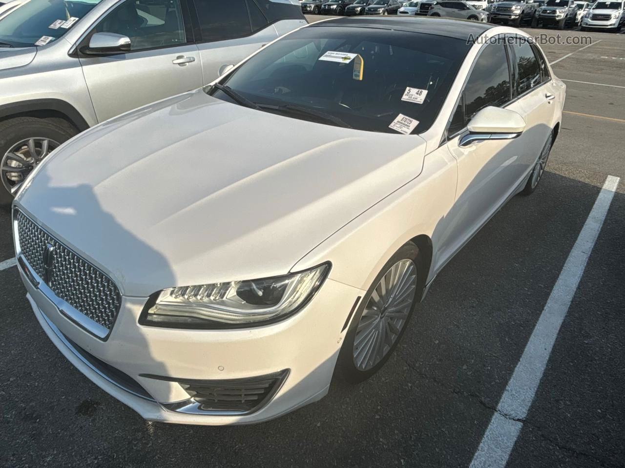 2017 Lincoln Mkz Reserve White vin: 3LN6L5FC8HR617881