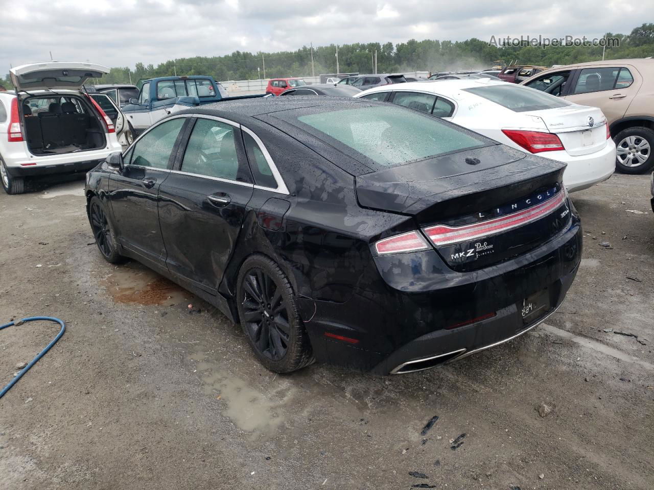 2017 Lincoln Mkz Reserve Black vin: 3LN6L5FC8HR648824