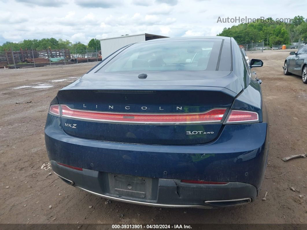 2017 Lincoln Mkz Reserve Blue vin: 3LN6L5FCXHR659601