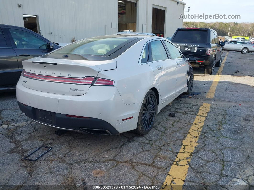 2017 Lincoln Mkz Reserve White vin: 3LN6L5FCXHR660103