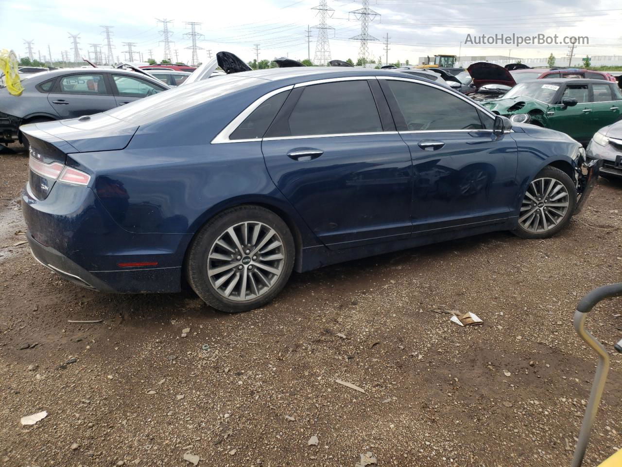 2017 Lincoln Mkz Hybrid Premiere Blue vin: 3LN6L5KU2HR629796