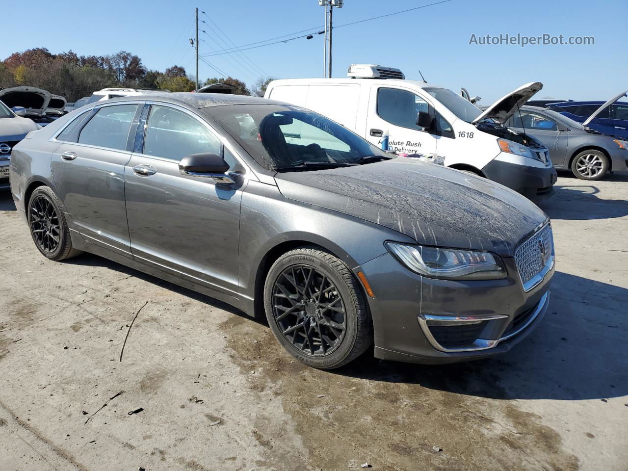 2017 Lincoln Mkz Hybrid Premiere Gray vin: 3LN6L5KUXHR644448