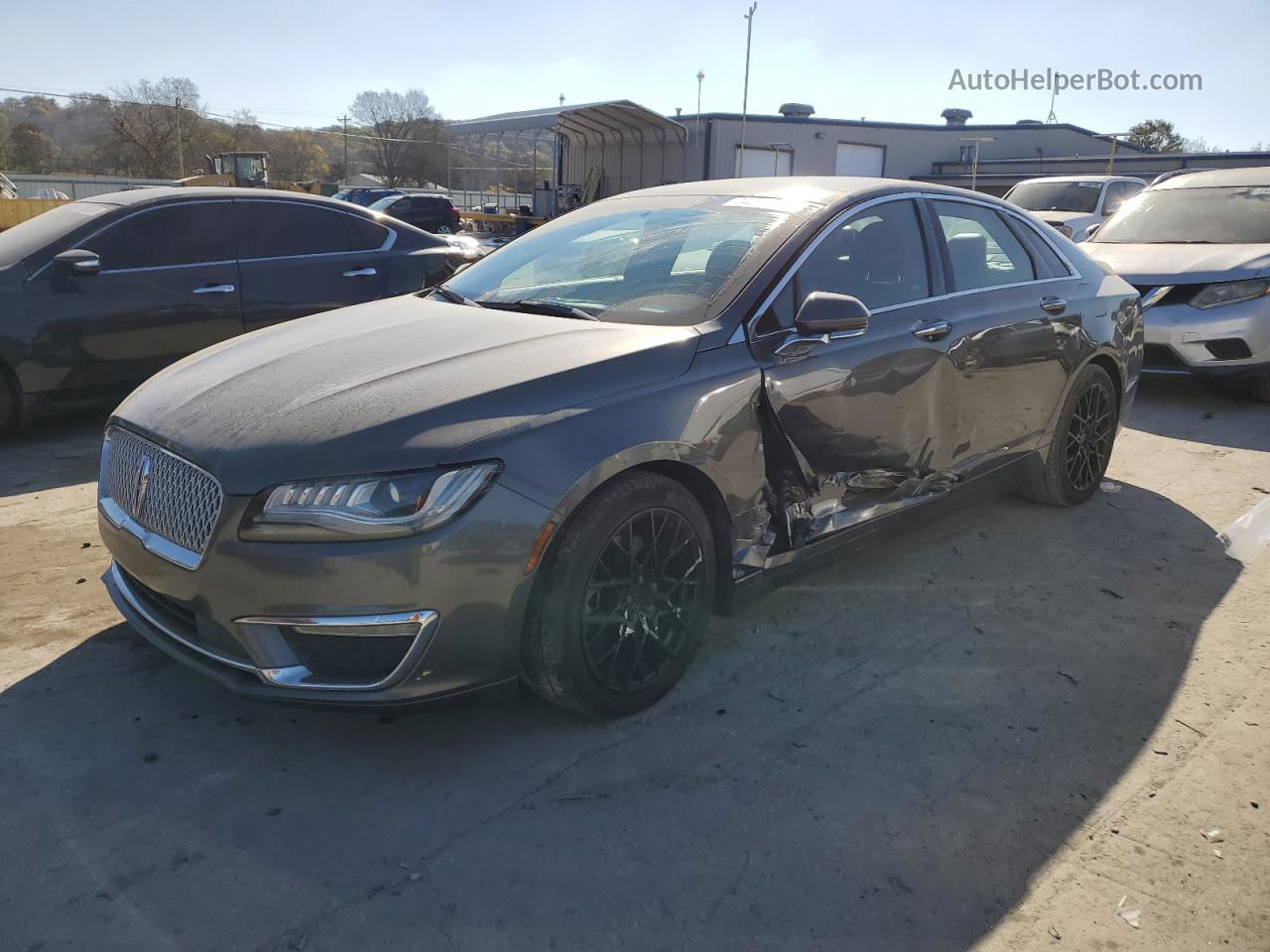 2017 Lincoln Mkz Hybrid Premiere Gray vin: 3LN6L5KUXHR644448