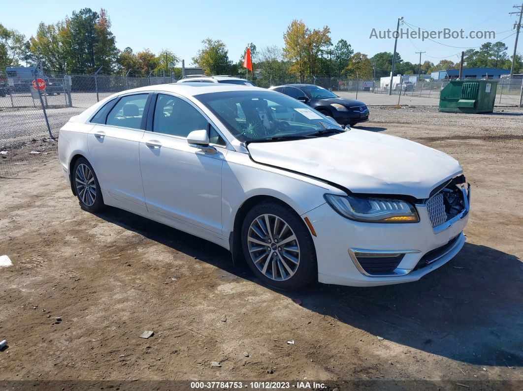 2017 Lincoln Mkz Hybrid Select White vin: 3LN6L5LU2HR637556