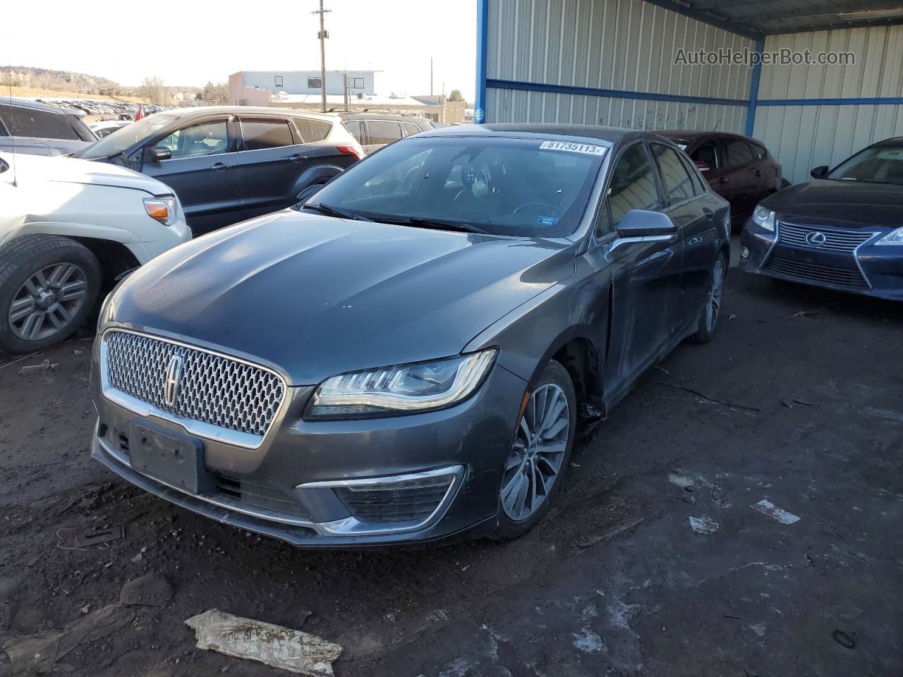 2017 Lincoln Mkz Hybrid Select Угольный vin: 3LN6L5LU2HR648492