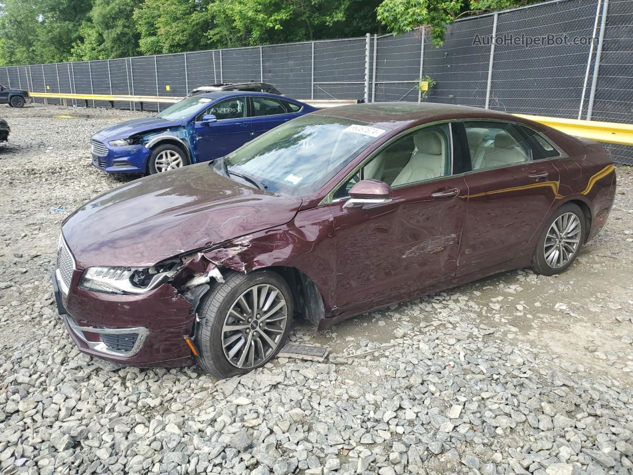 2017 Lincoln Mkz Hybrid Select Burgundy vin: 3LN6L5LU3HR629840