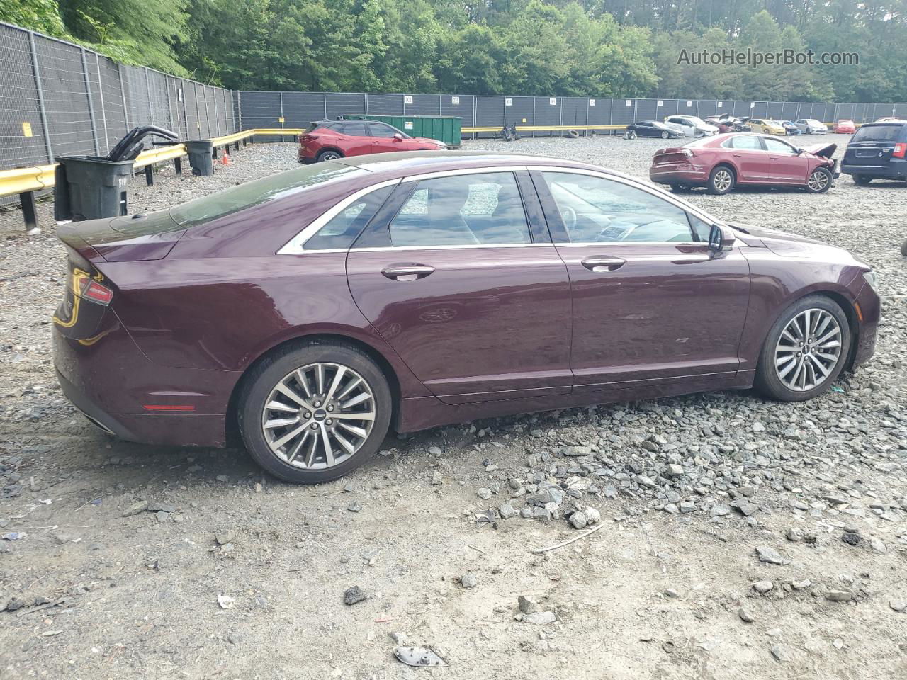 2017 Lincoln Mkz Hybrid Select Burgundy vin: 3LN6L5LU3HR629840