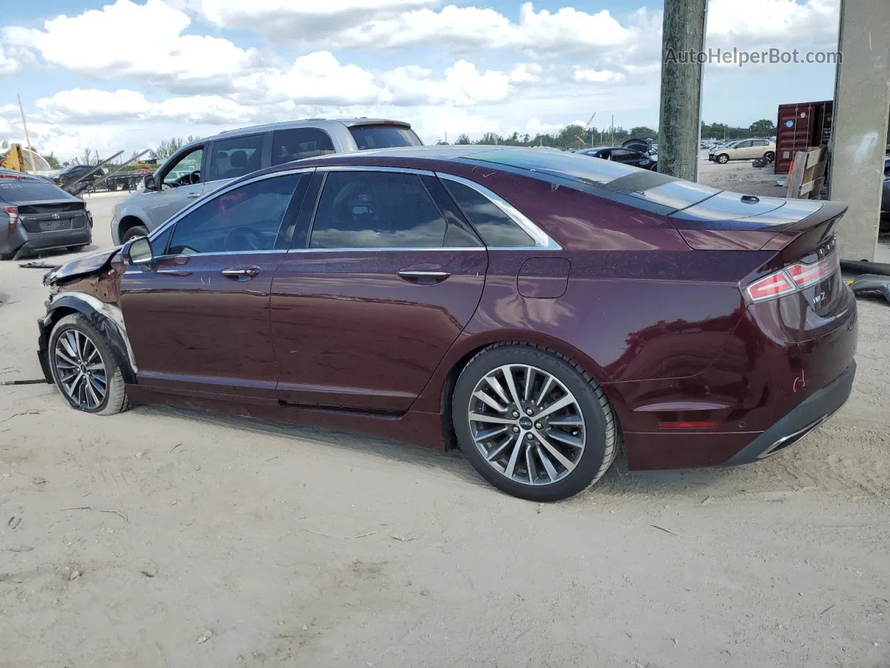 2017 Lincoln Mkz Hybrid Select Maroon vin: 3LN6L5LU4HR633847