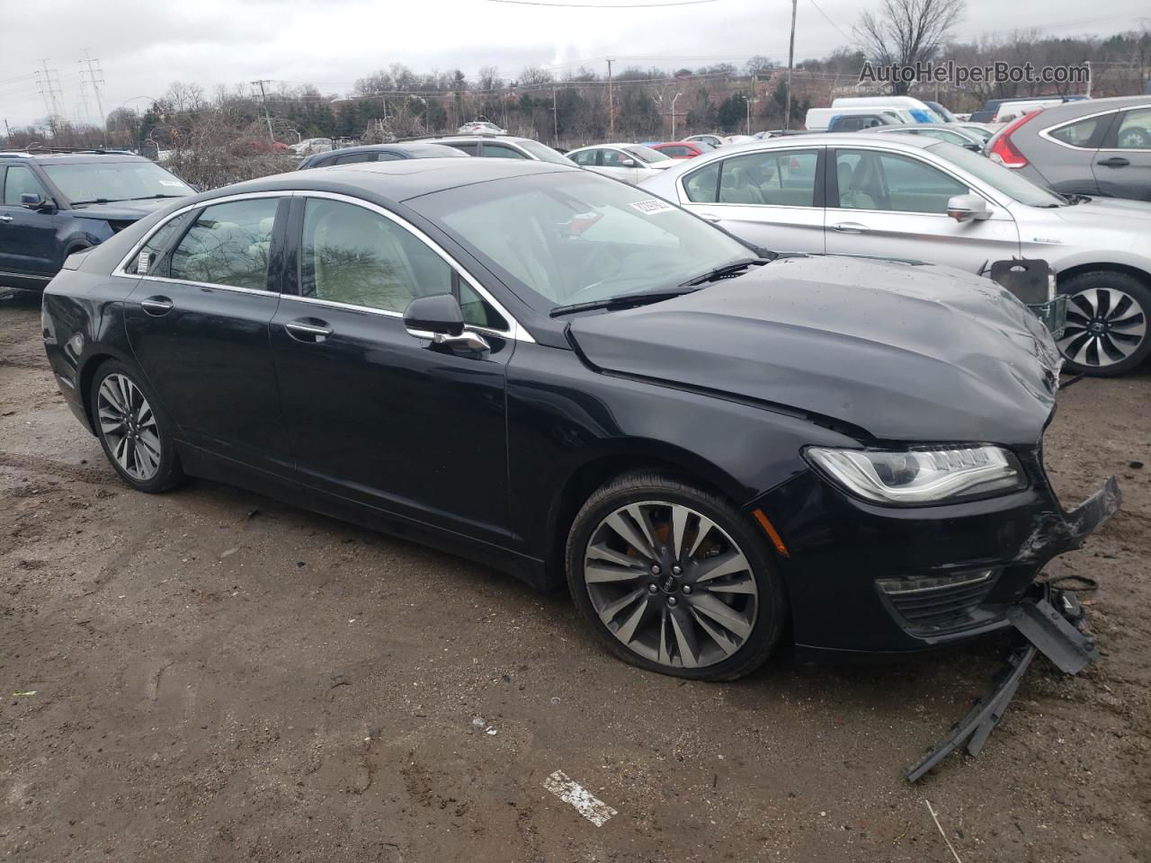 2017 Lincoln Mkz Hybrid Select Черный vin: 3LN6L5LU4HR655167