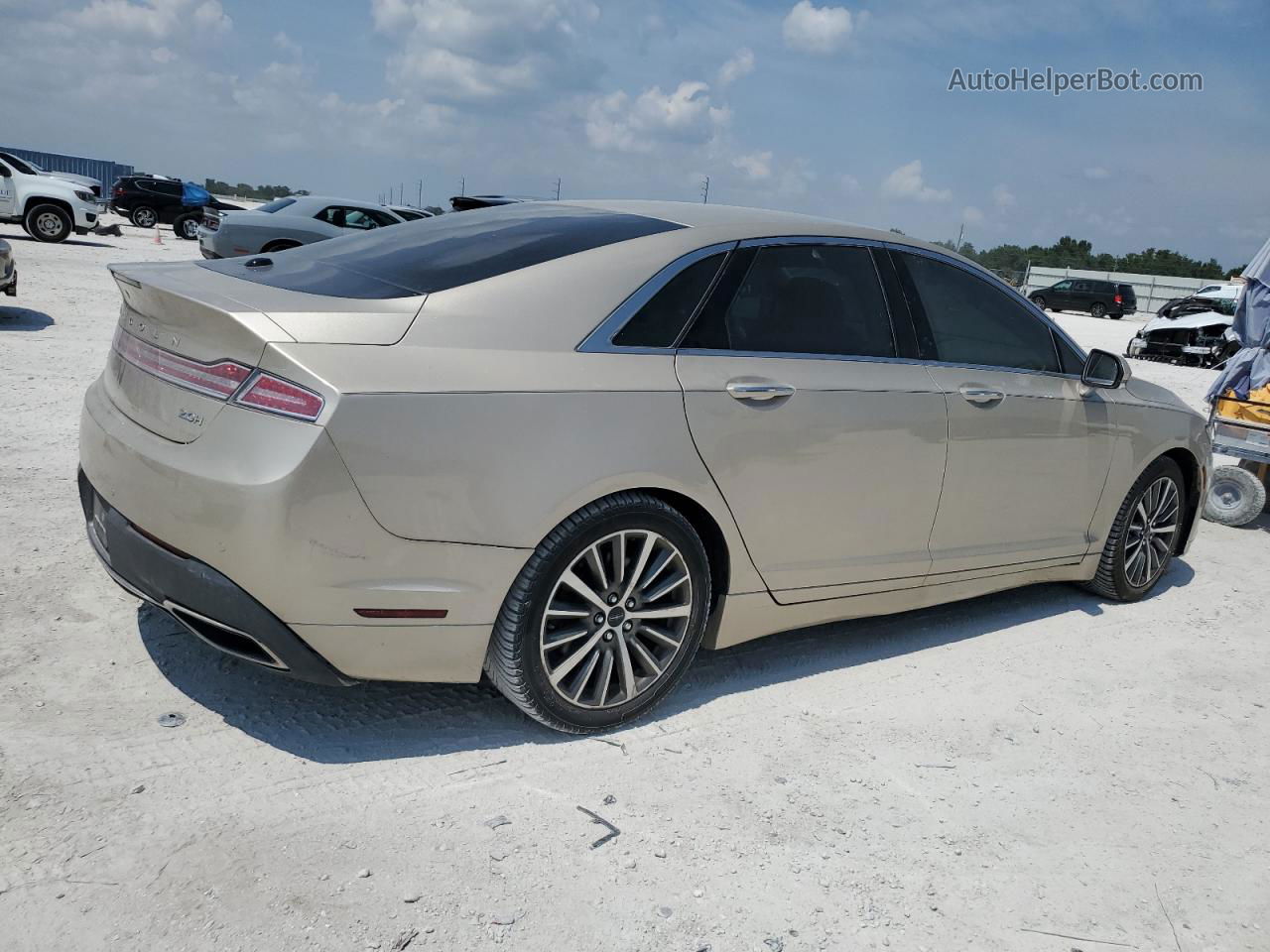 2017 Lincoln Mkz Hybrid Select Желто-коричневый vin: 3LN6L5LU6HR636281