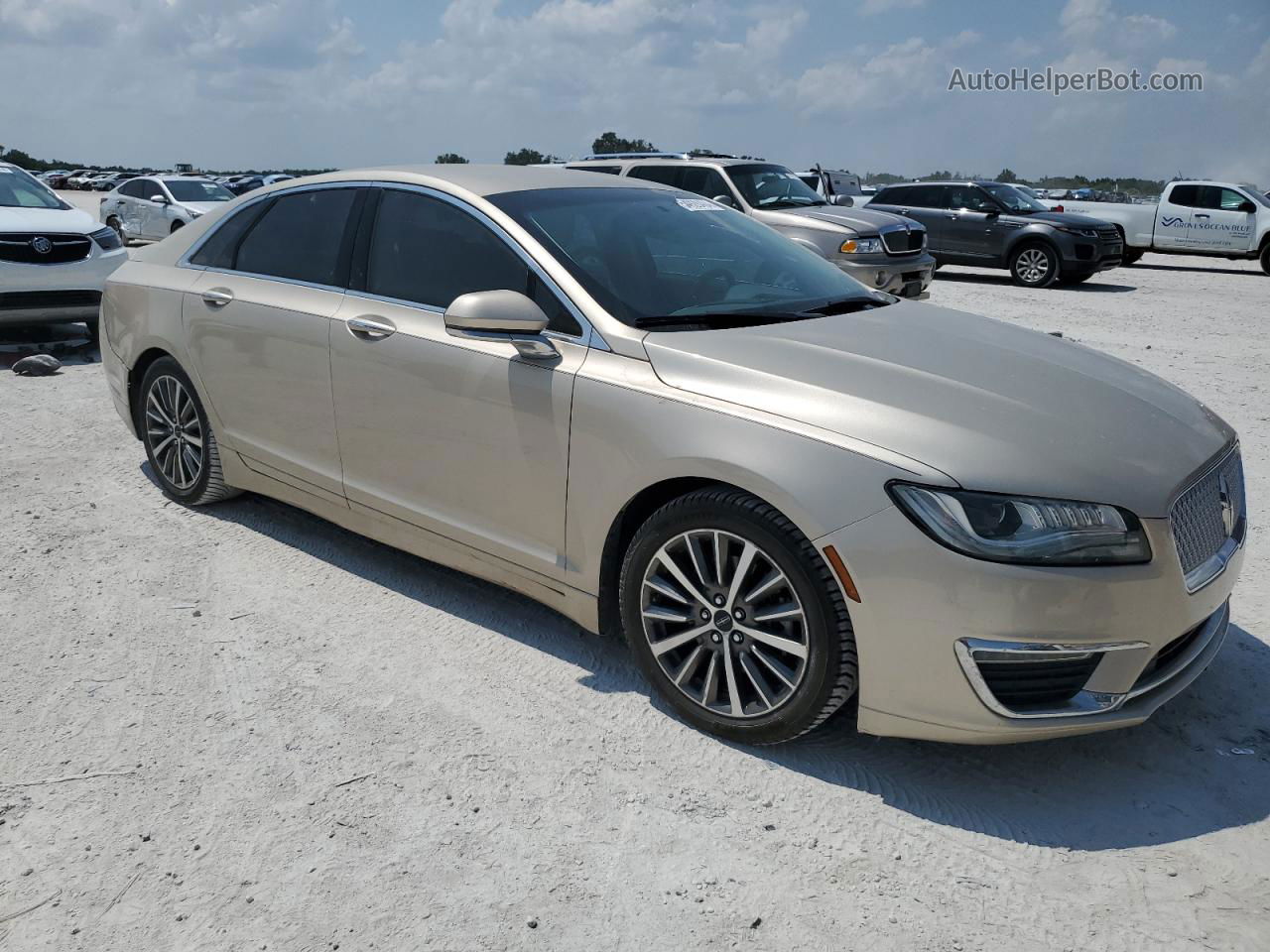 2017 Lincoln Mkz Hybrid Select Желто-коричневый vin: 3LN6L5LU6HR636281