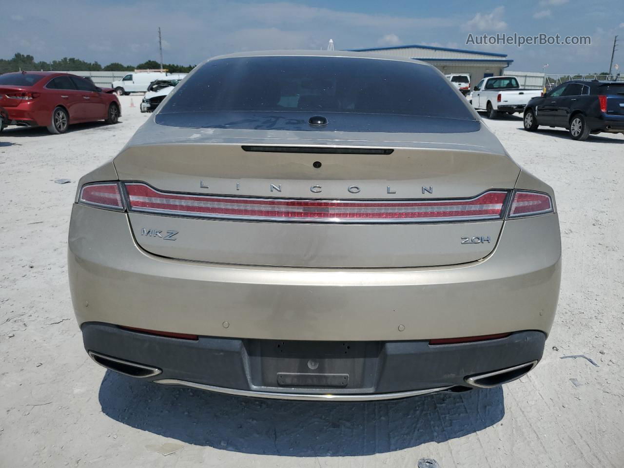 2017 Lincoln Mkz Hybrid Select Желто-коричневый vin: 3LN6L5LU6HR636281