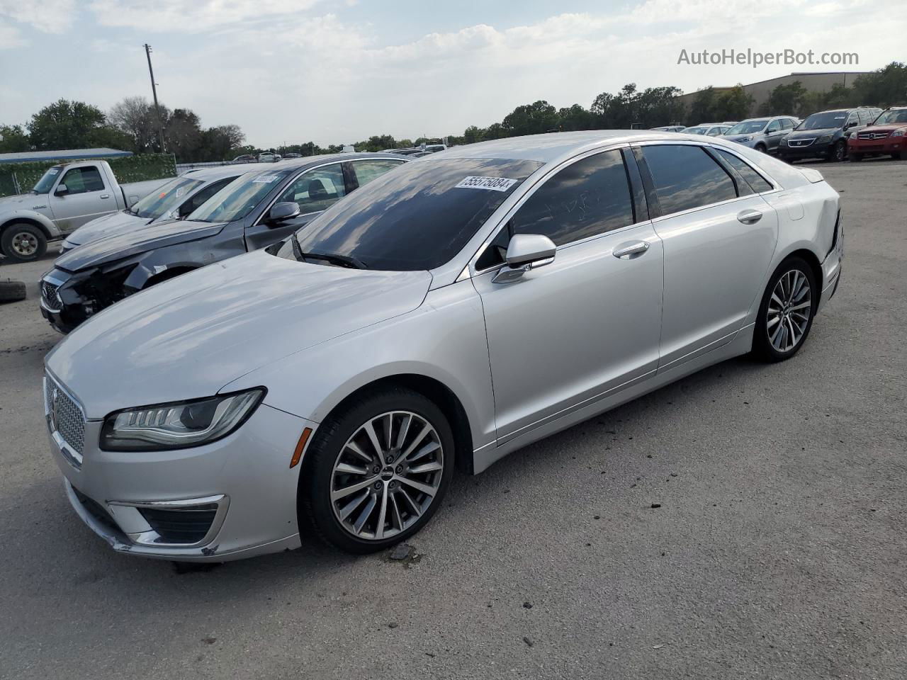 2017 Lincoln Mkz Hybrid Select Silver vin: 3LN6L5LU9HR614758