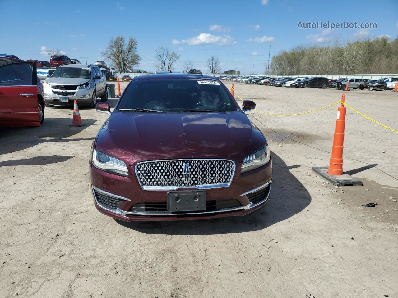 2017 Lincoln Mkz Hybrid Select Бордовый vin: 3LN6L5LU9HR637697