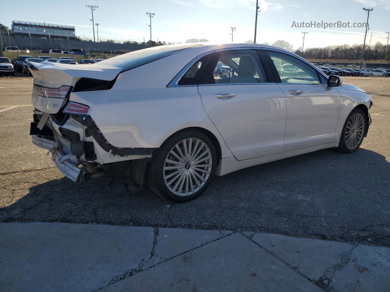 2017 Lincoln Mkz Hybrid Reserve Белый vin: 3LN6L5MU0HR609379