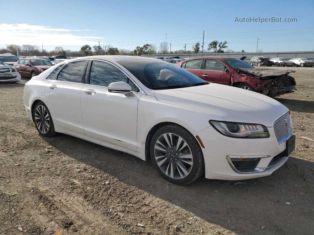 2017 Lincoln Mkz Hybrid Reserve White vin: 3LN6L5MU0HR613996