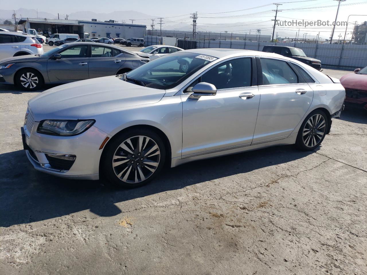 2017 Lincoln Mkz Hybrid Reserve Серебряный vin: 3LN6L5MU0HR632080